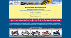 Desktop Screenshot of motorradlogistik.de