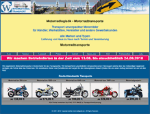 Tablet Screenshot of motorradlogistik.de